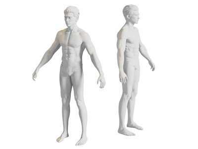 现代男性模特