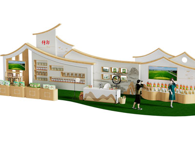 新中式粮油展厅展览 农博会