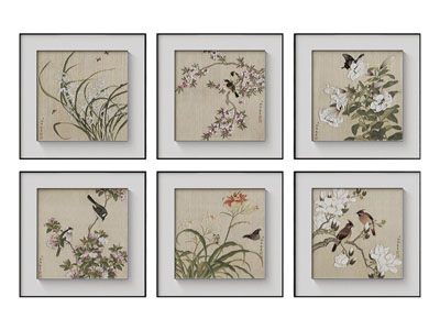 新中式花鸟画 艺术画 装饰画