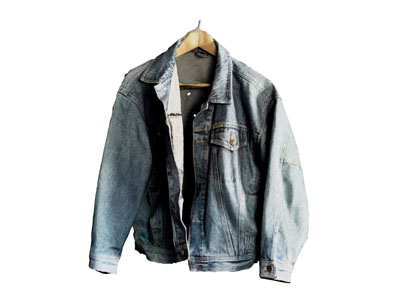 现代牛仔服模特