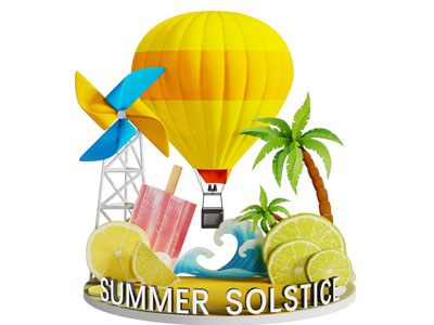现代夏日美陈活动