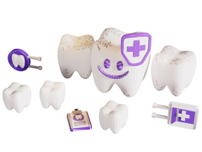 现代磨牙模型 卡通玩具小品