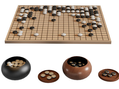 现代棋子棋盘