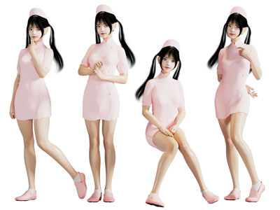 现代护士美女人物