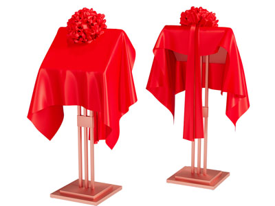 现代揭牌架 开业仪式 剪彩仪式 揭幕牌