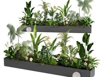 植物堆 外摆绿植花箱 植物组合 景观造景