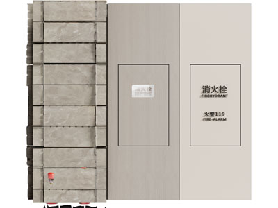 安全设施 消防栓 消防箱 消火栓 隐藏式消防栓 灭火器