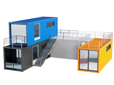 现代集装箱房屋 建筑外墙