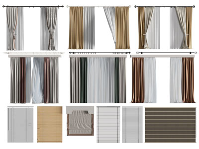 现代窗帘窗纱
