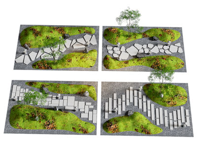 现代石板路