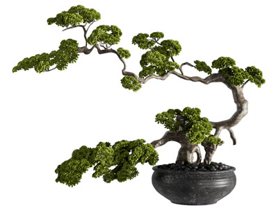 新中式松树盆景盆栽植物 摆件