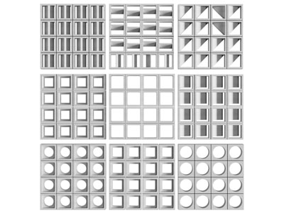 水泥砖隔断 镂空砖隔断