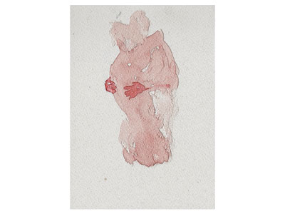 中古风侘寂挂画 人物水墨画 现代艺术装饰