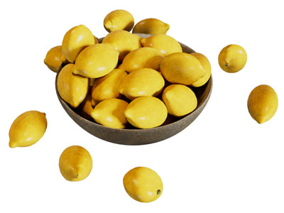 现代碗装柠檬 水果食物