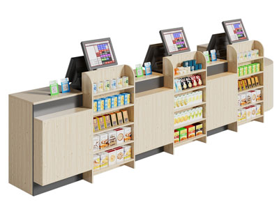 现代便利店收银台