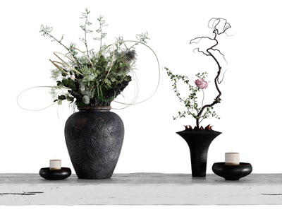 中古风花瓶 花艺 插花 鲜花