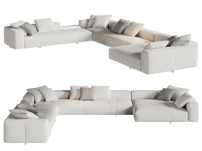 现代意式多人沙发
