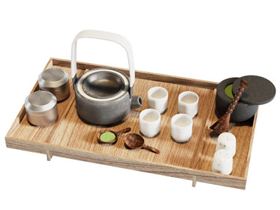 新中式茶具 茶杯 茶壶 茶匙