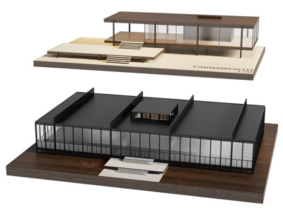 现代手工建筑 法恩斯沃思建筑