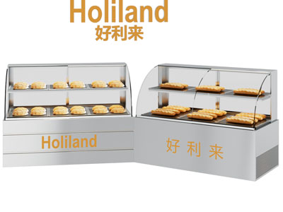 现代不锈钢面包店展示柜