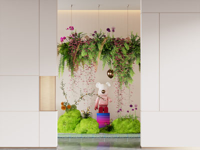 现代室内造景 植物堆