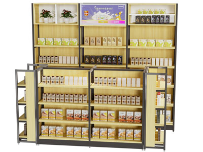 现代便利店货架