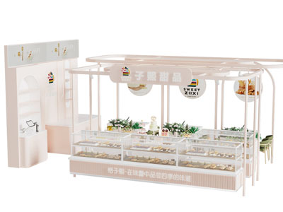 现代甜品面包店 蛋糕店商业设备