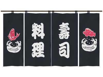 日式门帘