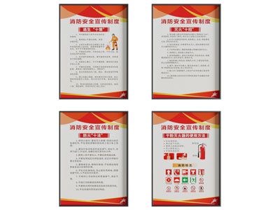 现代消防安全标识牌 挂画