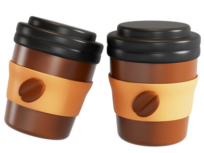 塑料咖啡杯 卡通咖啡店主题 星巴克咖啡
