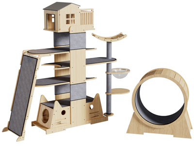 现代猫爬架猫咖宠物用品