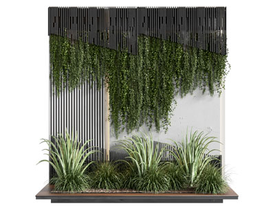 现代植物墙 室内景观园艺小品