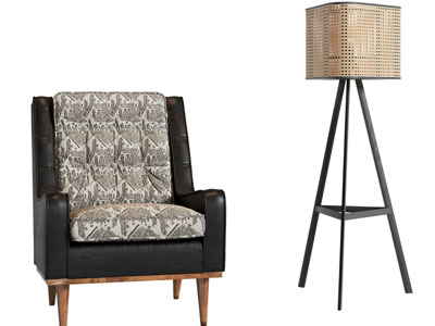 现代中古休闲椅