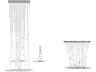 现代流水 喷泉
