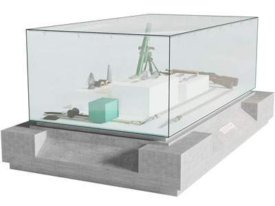 展厅博物武器展柜展台