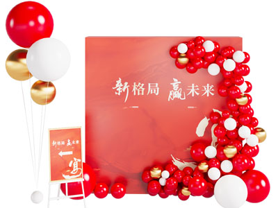 现代迎宾气球美陈