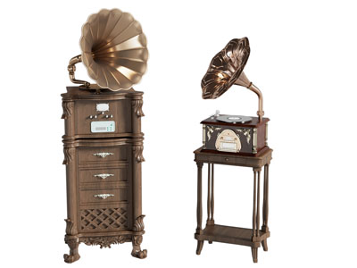 乐器 法式中古留声机