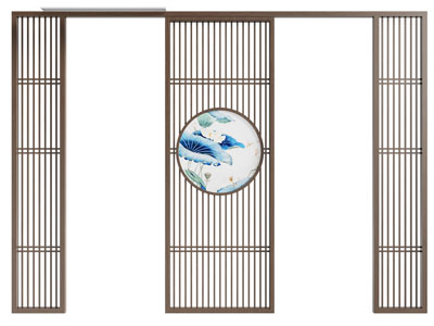 新中式中式隔断 隔断门 隔断 新中式隔断 实木隔断 屏