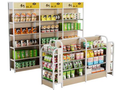 现代超市食品货架
