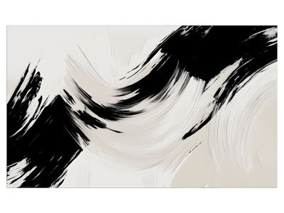 现代大幅挂画 现代抽象挂画 现代极简挂画 现代黑白挂