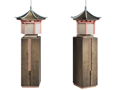 新中式古建筑吊灯