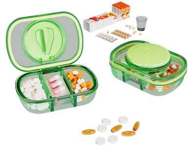 药盒塑料透明药品