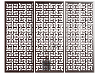 新中式镂空隔断
