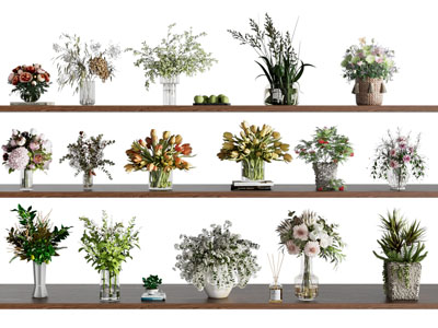 现代花艺 花瓶花艺 花瓶花卉 花店 绿植盆栽 干花干支