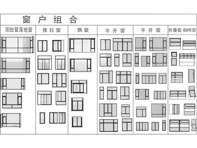 平开窗 落地窗 阳台窗 窗户 飘窗 折叠窗