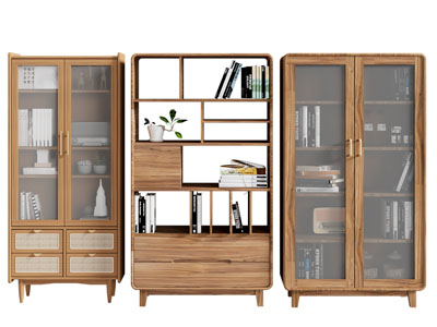 侘寂中古风书柜