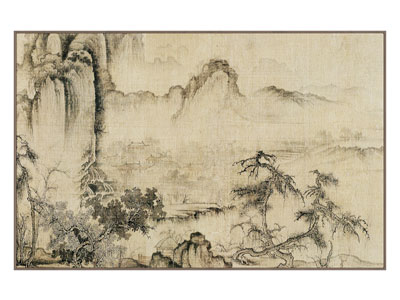 新中式挂画 山水画 国画 茶室挂画 办公室挂画 客厅挂