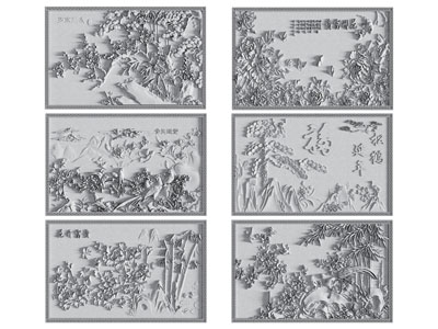 中式浮雕 花开富贵 梅花石雕 雕刻