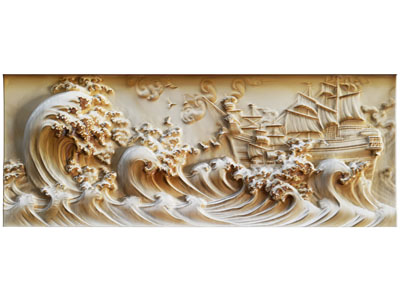 新中式浮雕 立体实物画
