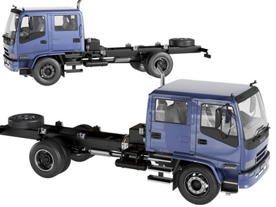现代大型卡车 大型运输车 汽车